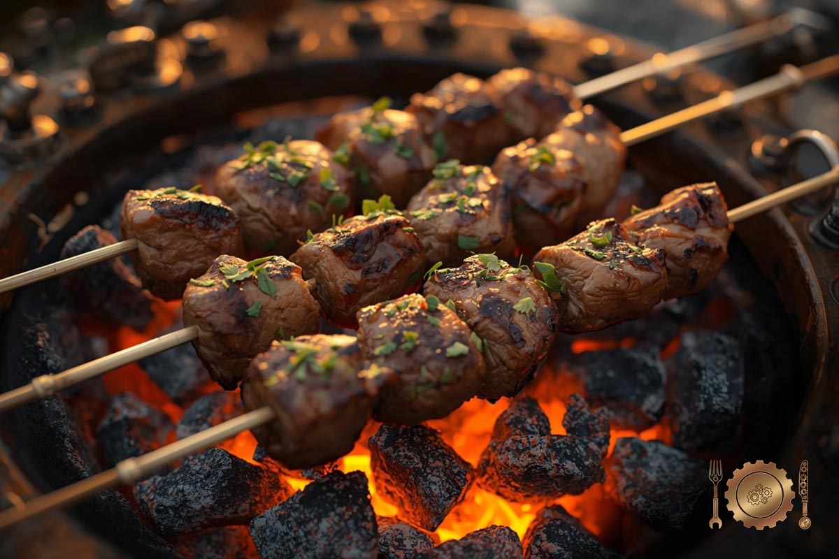 Mtsvadi - Georgian Grilled Meat Skewers Mtsvadi Georgian Grilled Meat Skewers