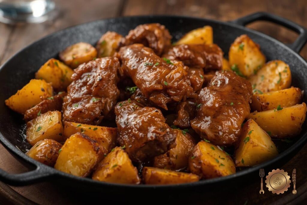 Ojakhuri Georgian Fried Meat And Potatoes 1024x683